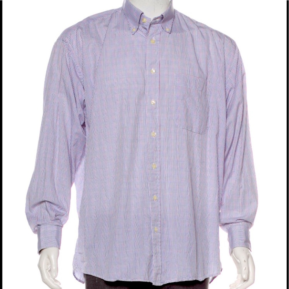 Burberry Printed Button Up Shirt/Size description
